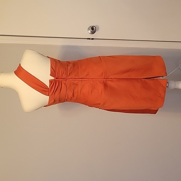 Forever Paris International Orange Dress, Size 6 - Picture 3 of 5